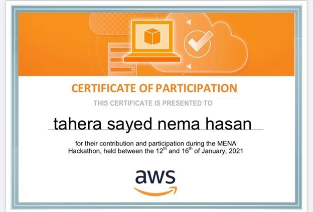 MENA Hackathon Award