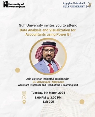 Dr. Mohammed Allaymoun Workshop:&nbsp; Data Analysis and Visualization for Accountants Using Power BI