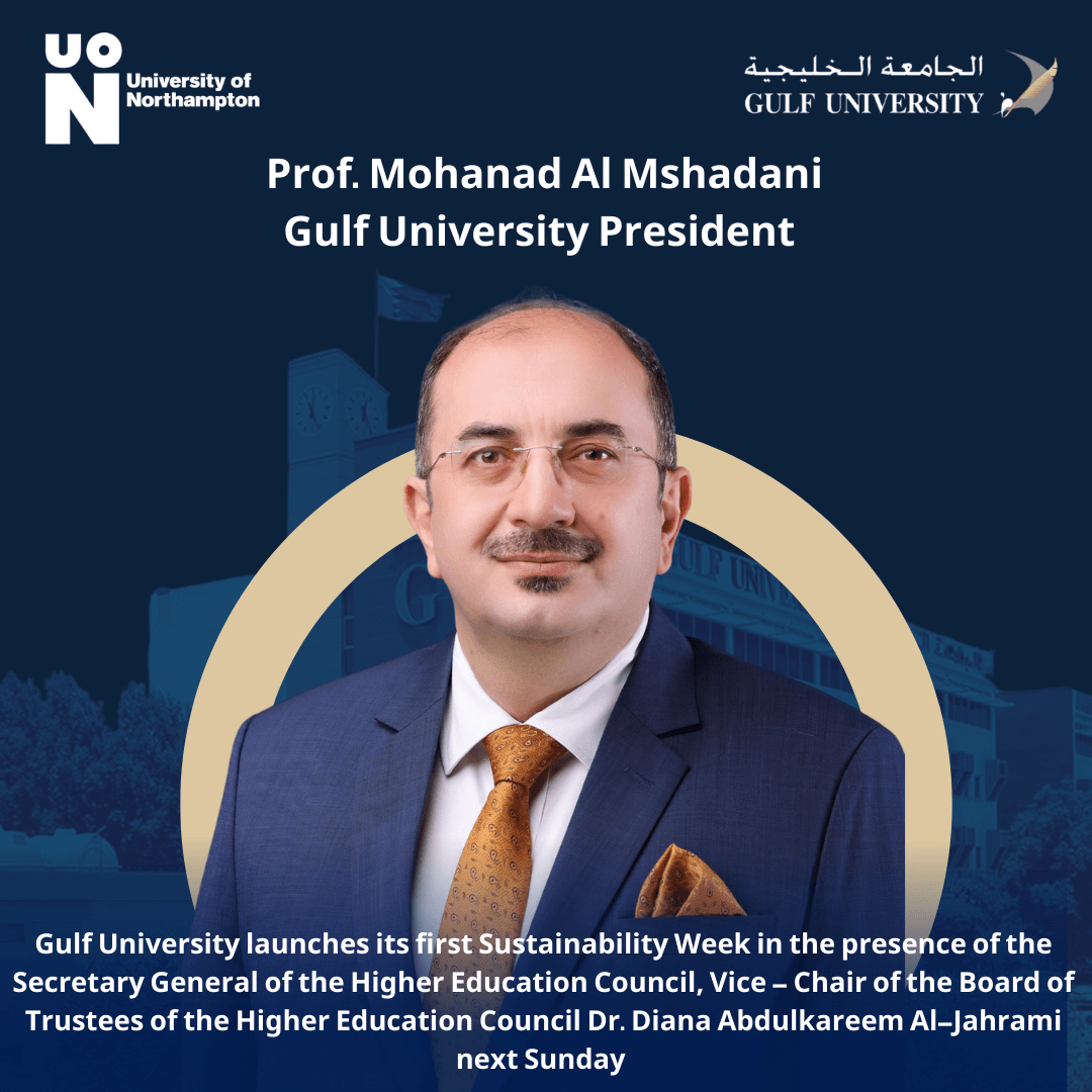 First Sustainability Week Launched with Dr. Diana Abdulkareem Al-Jahrami at Gulf University         Dr. Diana Abdulkareem Al-Jahrami Appointed Vice-Chair of Higher Education Council’s Board of Trustees