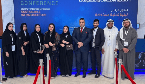 Participating mechanical engineering program students in Arab ICT conference