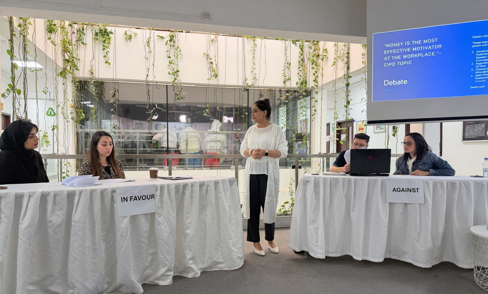 HRM Students Engage in Debate on Workplace Motivation
